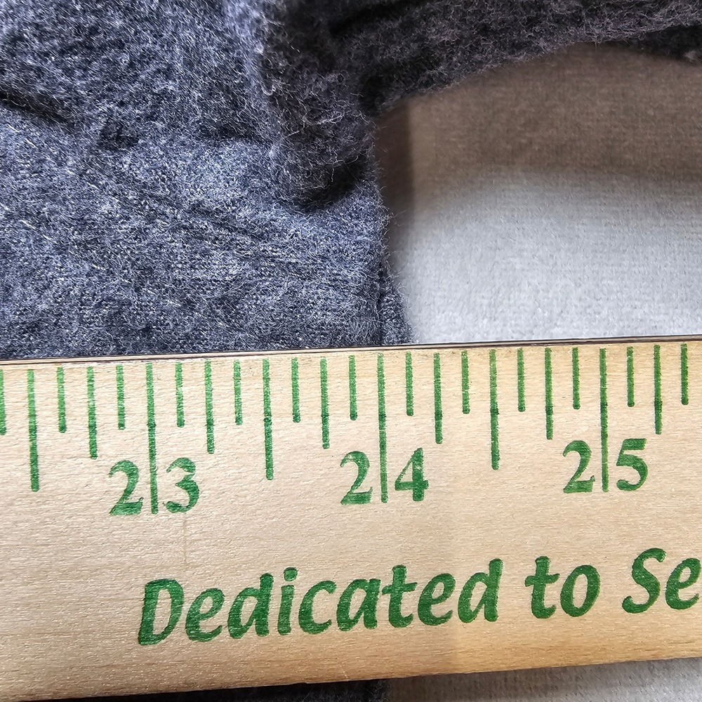 LL Bean Mens L-Tall Slightly Fitted Flannel Shirt Charcoal Gray‎ Heather - Picture 14 of 16
